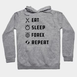 Forex Trader - Eat Sleep Forex Repeat Hoodie